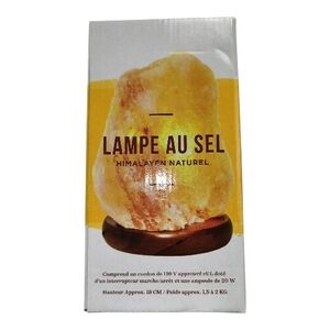 Splash NWT Himalayan Salt Lamp Natural Crystal Mood Light Home Decor Gift